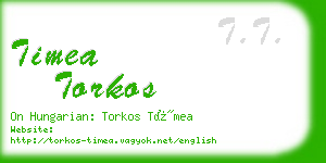 timea torkos business card